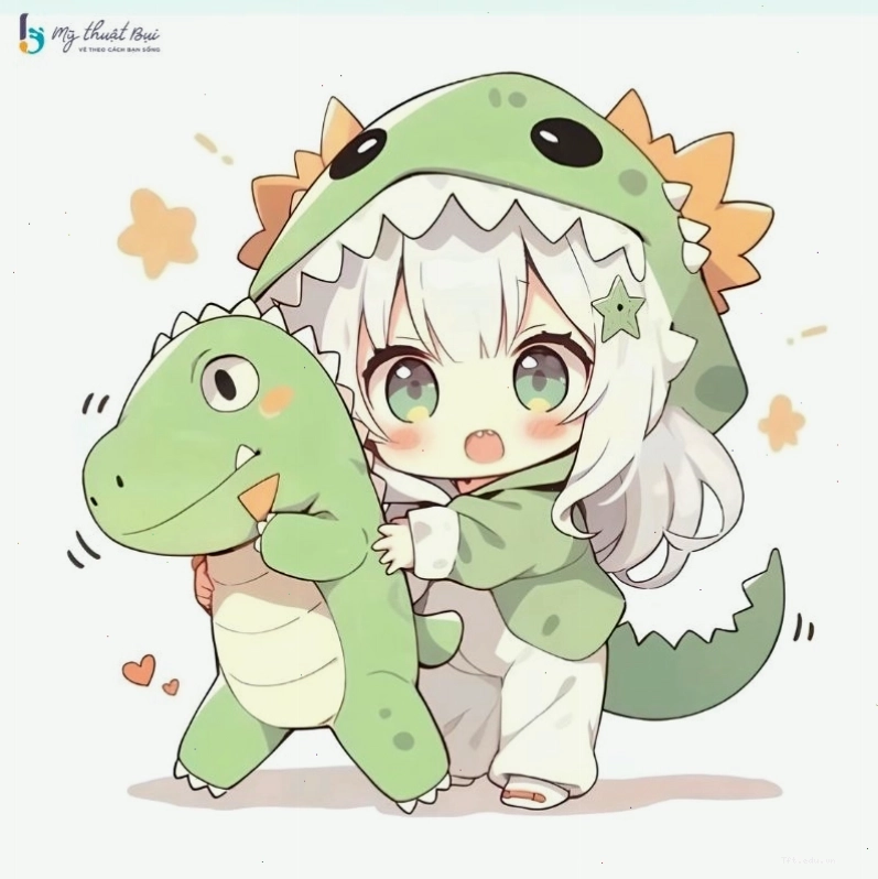 Chibi nữ với phong cách mạnh mẽ, cá tính