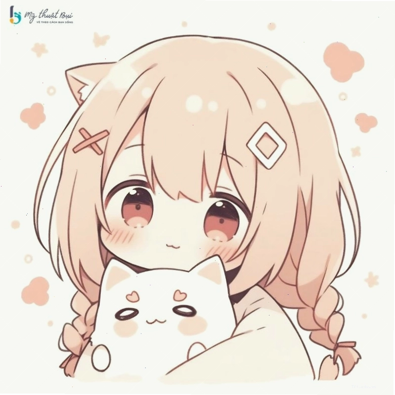 Chibi nữ với trang phục học sinh năng động