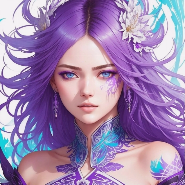 Cô gái anime buồn với phong cách chibi
