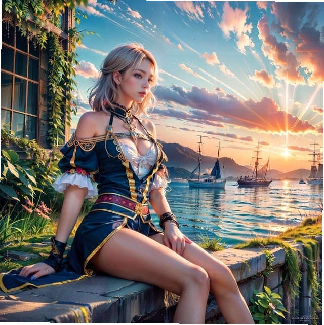 Cô gái anime với biểu cảm ngạc nhiên dễ thương