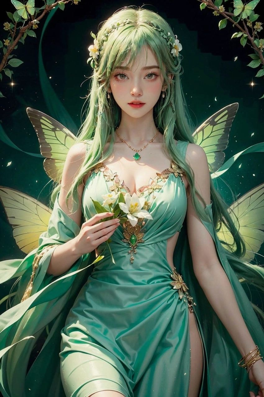 Cô gái anime với vẻ đẹp tinh tế và chi tiết