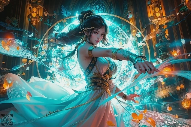 Cô gái anime xinh đẹp với trang phục đi biển