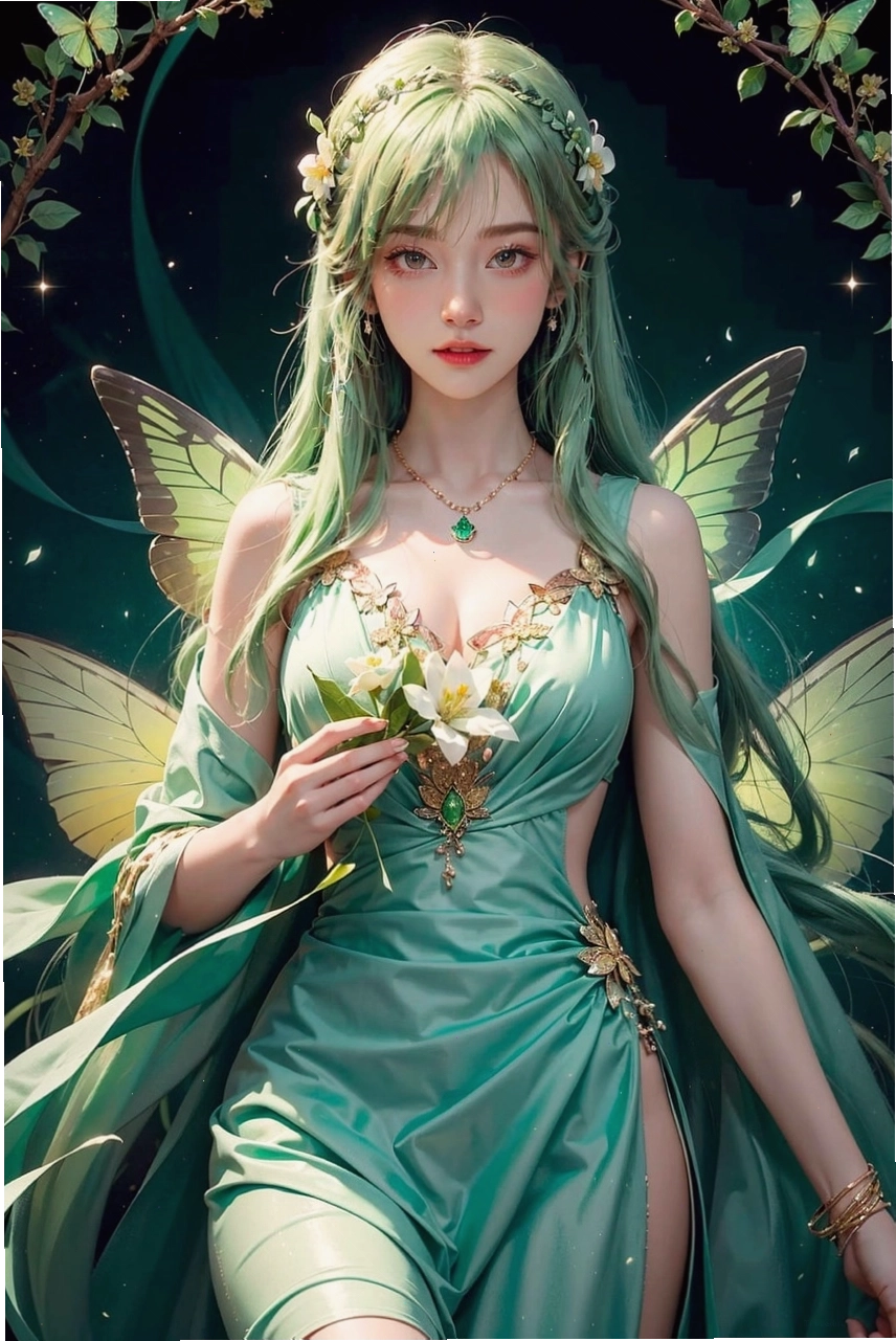Cô gái anime xinh đẹp với trang phục thời thượng