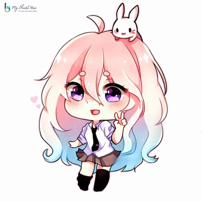 Cô gái Chibi dễ thương với trang phục đời thường