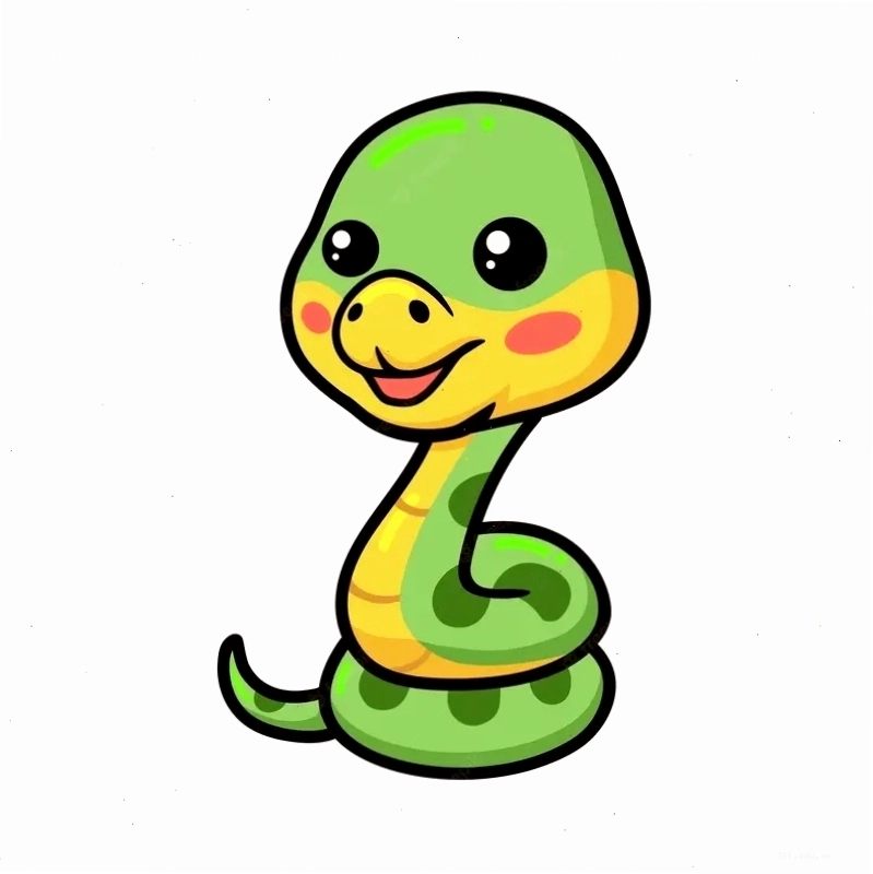 Con rắn chibi dễ thương gây sốt cộng đồng mạng