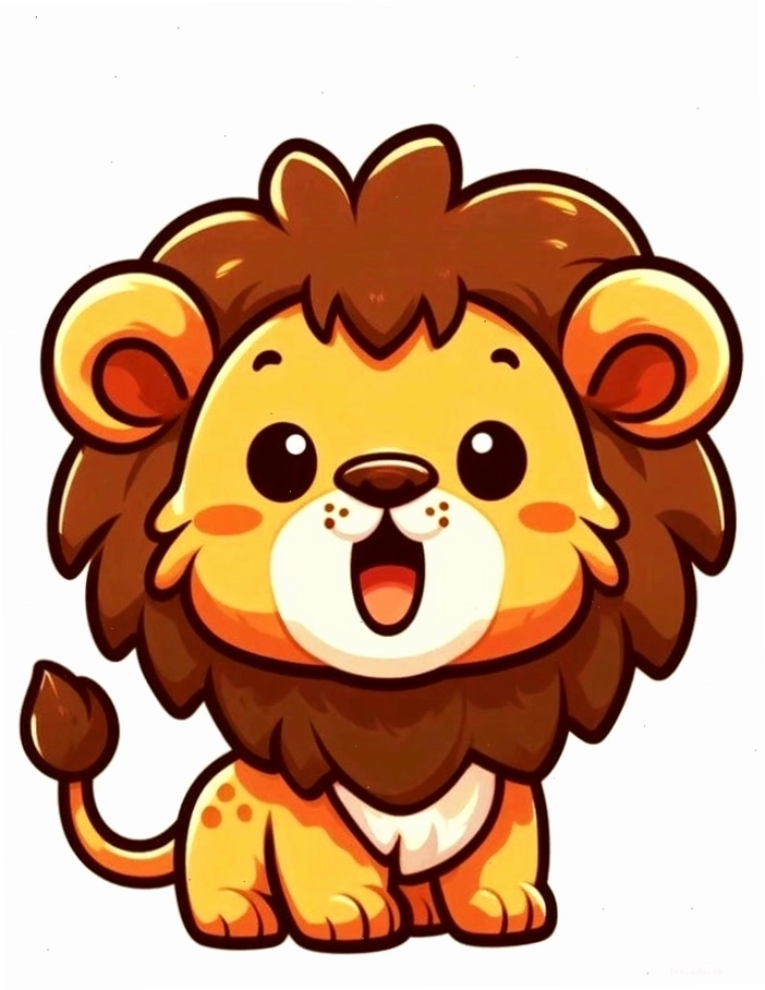Cung sư tử chibi thể hiện cá tính mạnh mẽ và đáng yêu