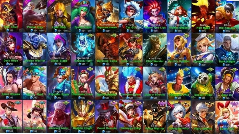 Danh sách các tướng mobile legends mới nhất trong năm 2026