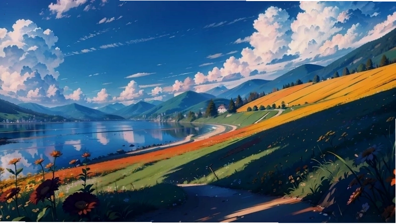 Galaxy tuyệt đẹp phong cảnh anime hình nền đẹp