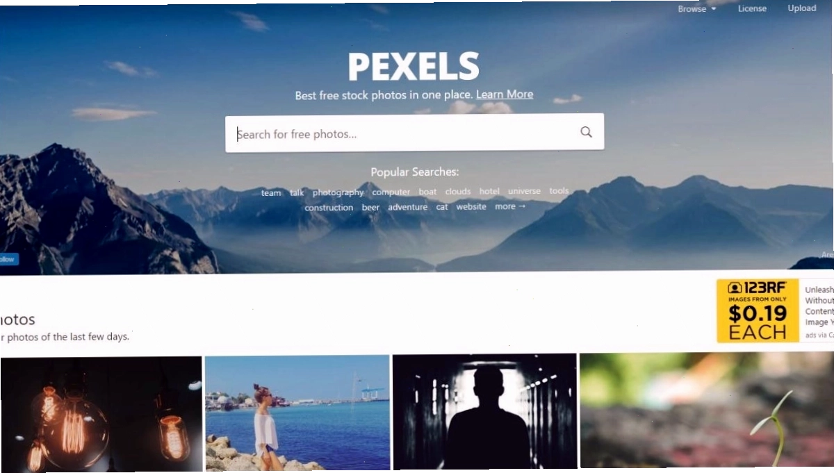 Giao diện trang web Unsplash với nhiều ảnh nền anime đẹp