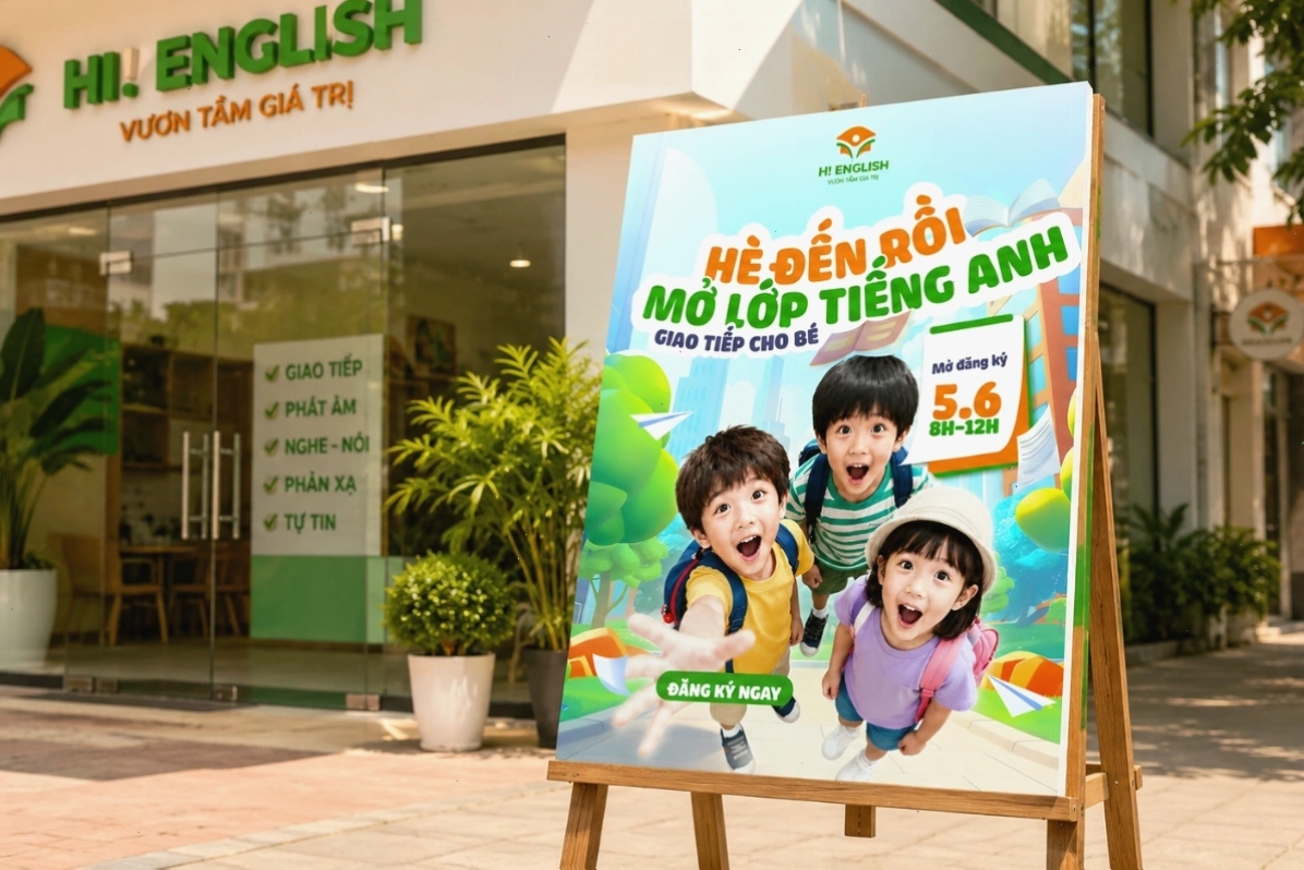 Gợi ý mẫu poster tuyển sinh, thông báo cắm trại mùa hè