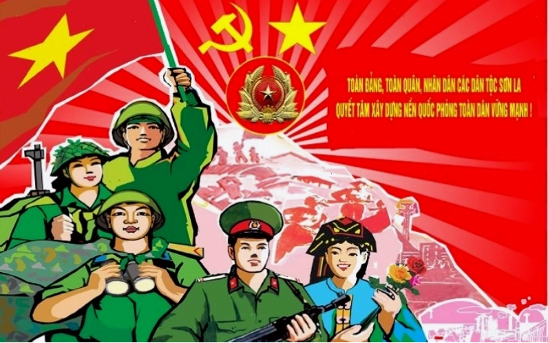 Hình ảnh bộ đội quyết tâm xây dựng nền quốc phòng toàn dân