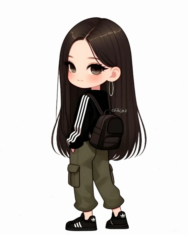 Hình ảnh chibi cute ngầu đầy cá tính, phong cách cuốn hút với các cô gái anime