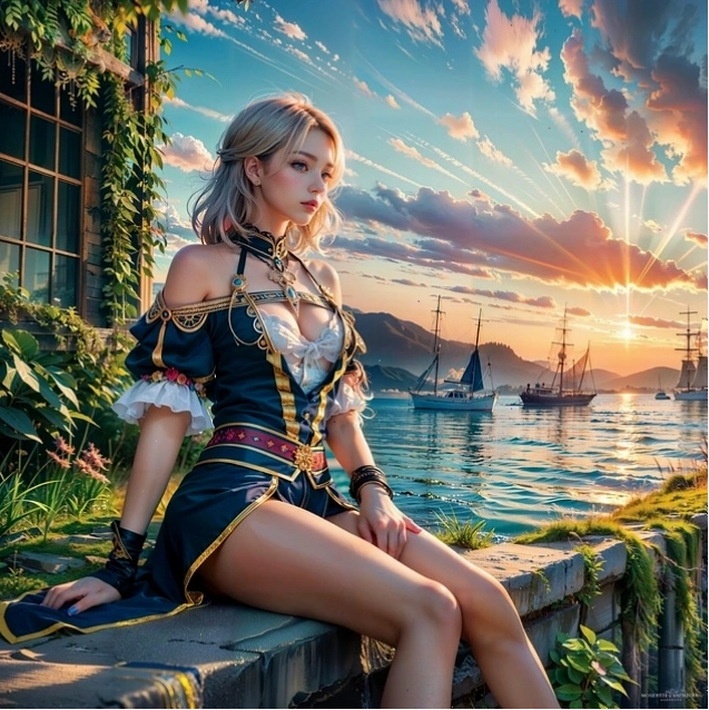 Hình ảnh cô gái anime dịu dàng trong trang phục truyền thống