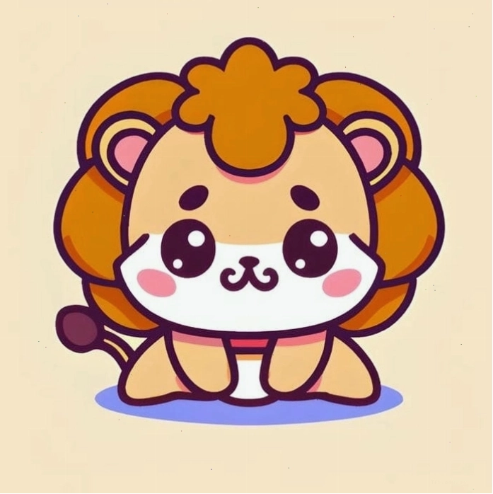 Hình ảnh cung sư tử chibi độc đáo cho người mê hoàng đạo