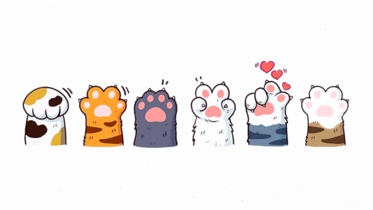 Hình ảnh mèo con chibi đang ngáp dài