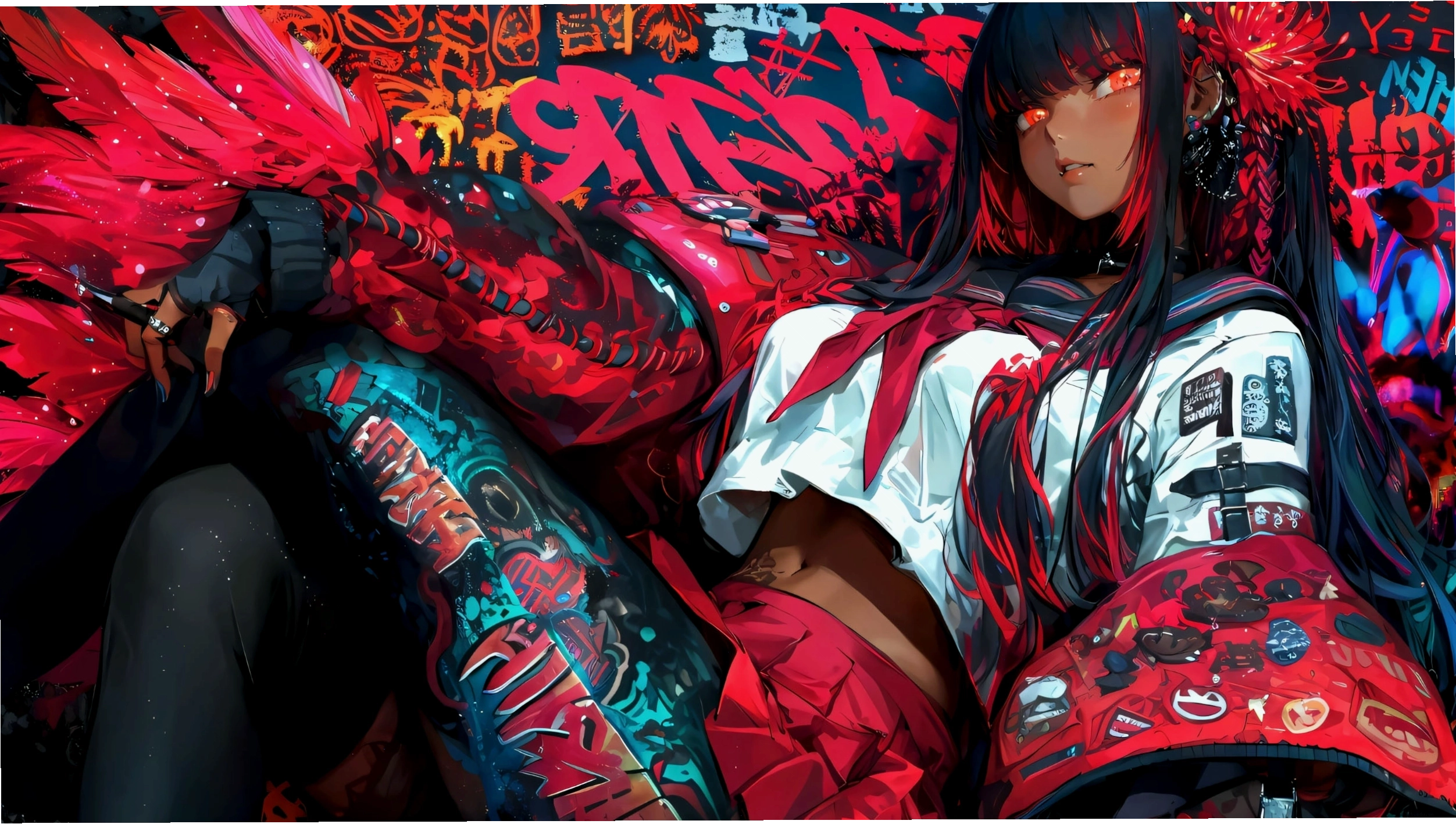 Hình nền 8k anime nữ với phong cách dễ thương và màu sắc tươi sáng