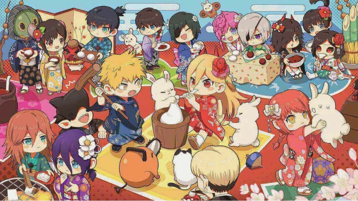 Hình nền anime chibi đáng yêu