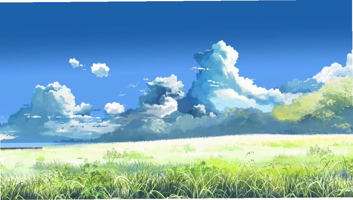 Hình nền anime phong cảnh yên bình cho laptop