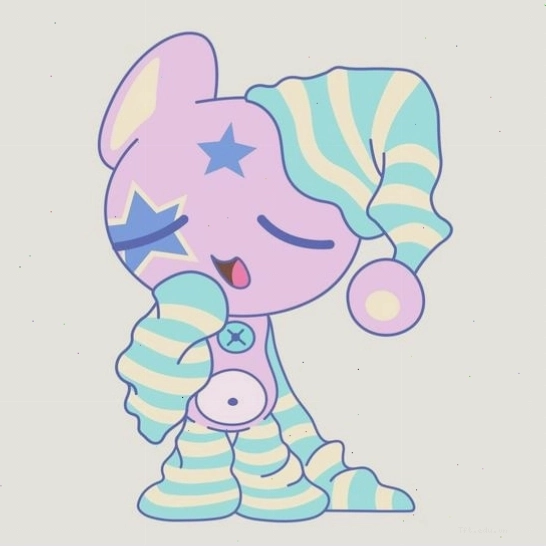Hình nền chibi anime nhân vật ngủ say trong bộ đồ ngủ