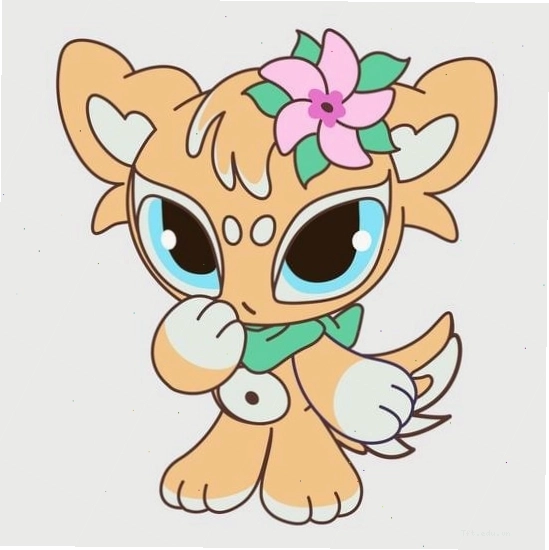 Hình nền chibi cô gái động vật dễ thương