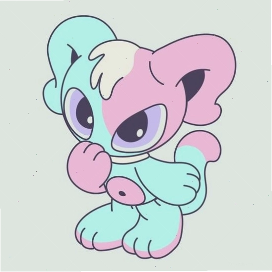 Hình nền chibi con vật rụt rè và dễ mến
