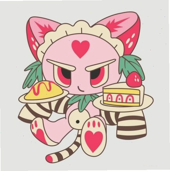 Hình nền chibi nhân vật anime mang bánh Halloween