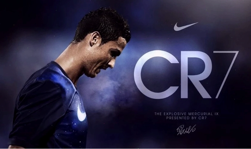 Hình nền CR7 3D có chữ ký