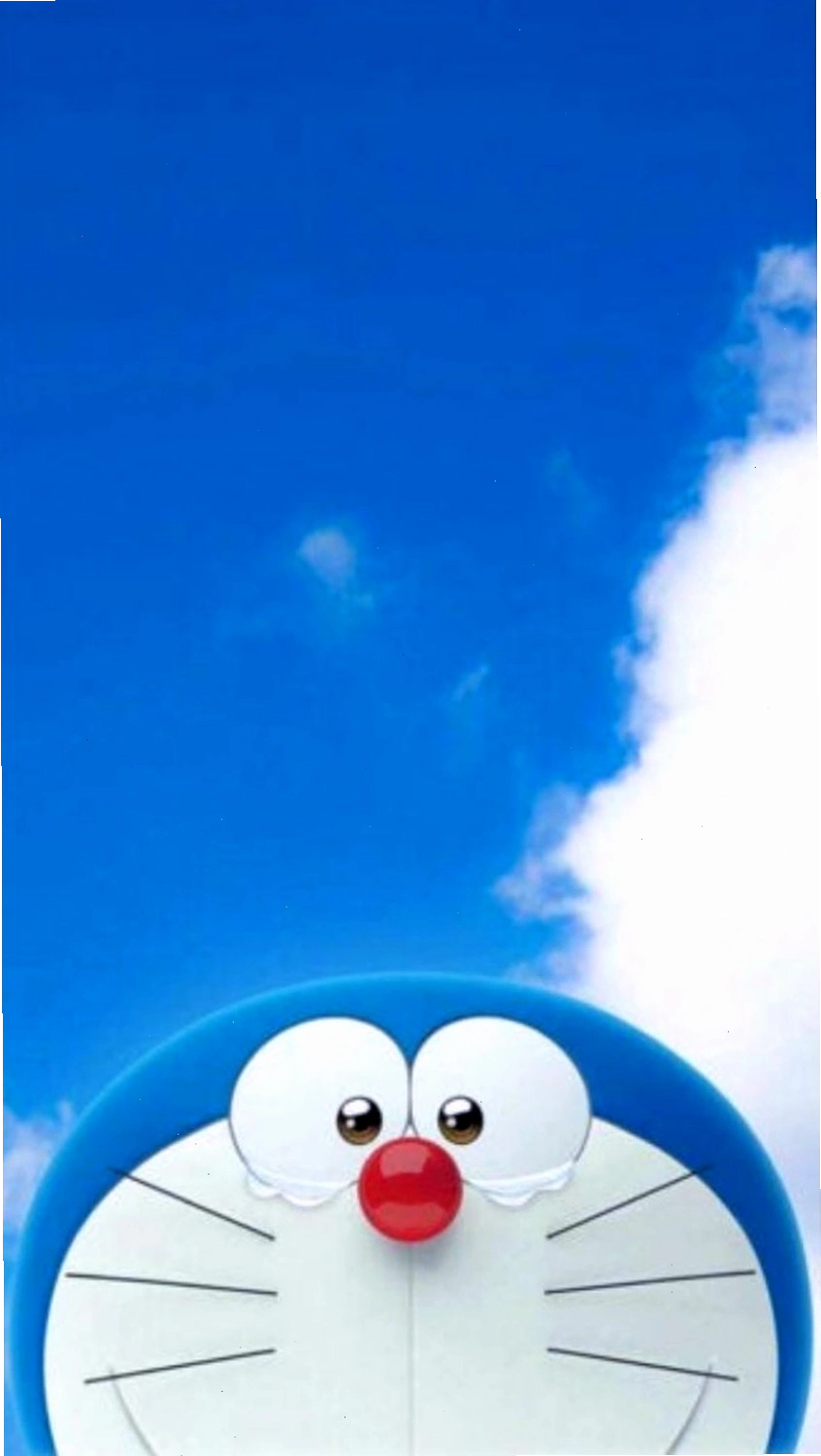 Hình nền điện thoại Doraemon và Nobita cùng nhau trải qua khó khăn