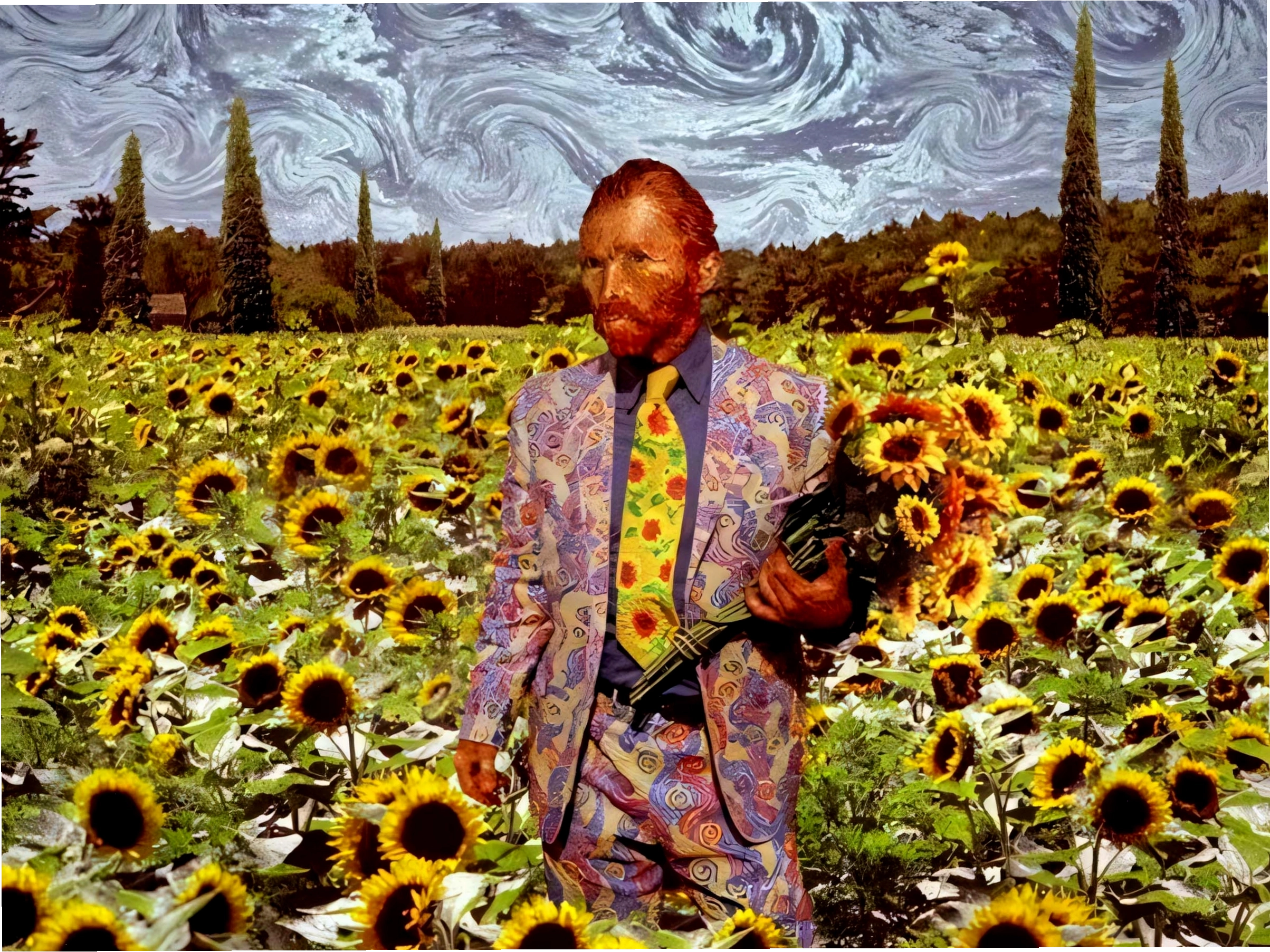 Hình nền Hoa Hướng Dương Van Gogh