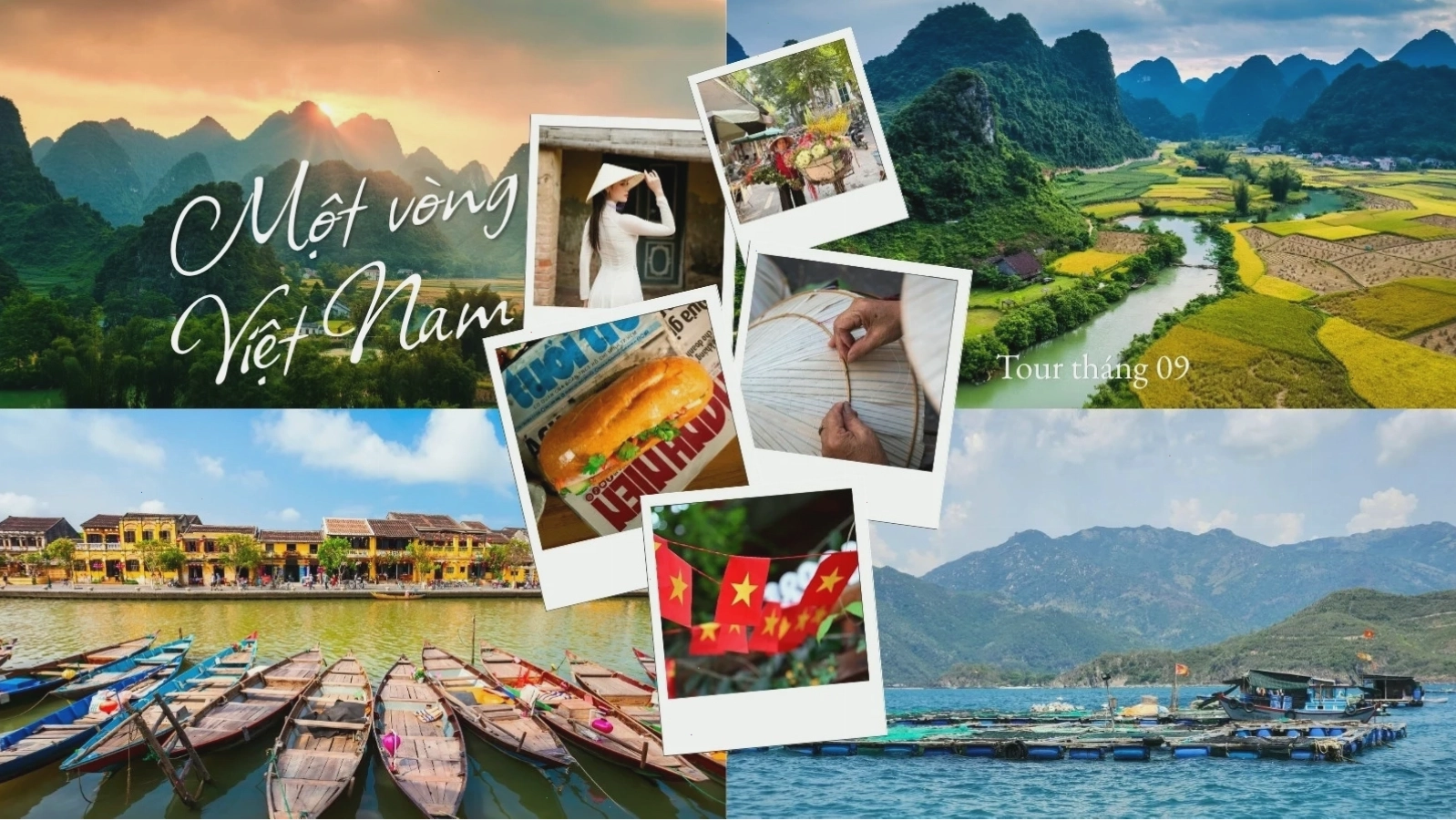 Hình nền màn hình chính du lịch truyền thống màu nâu xanh dương xanh lá cây