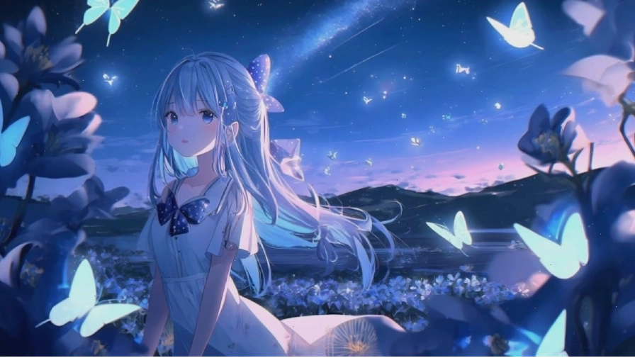 Hình nền máy tính 3D Anime dễ thương