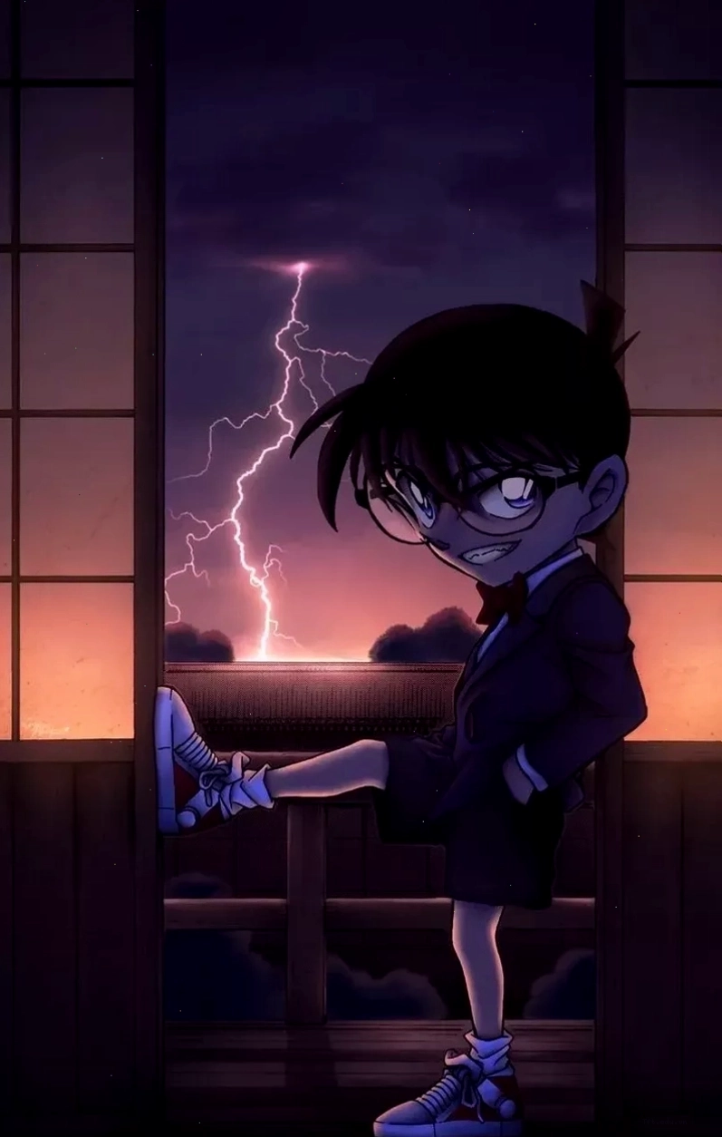 Hình nền máy tính Conan ngầu với nhân vật Shinichi Kudo