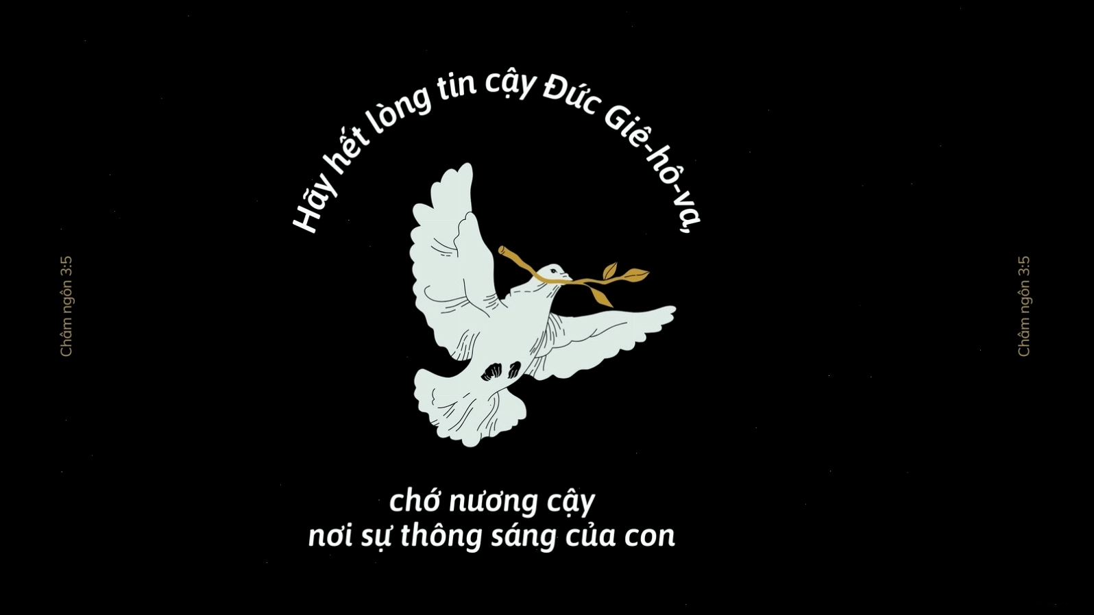 Hình nền máy tính Kitô giáo với Kinh Thánh, đen và vàng đậm