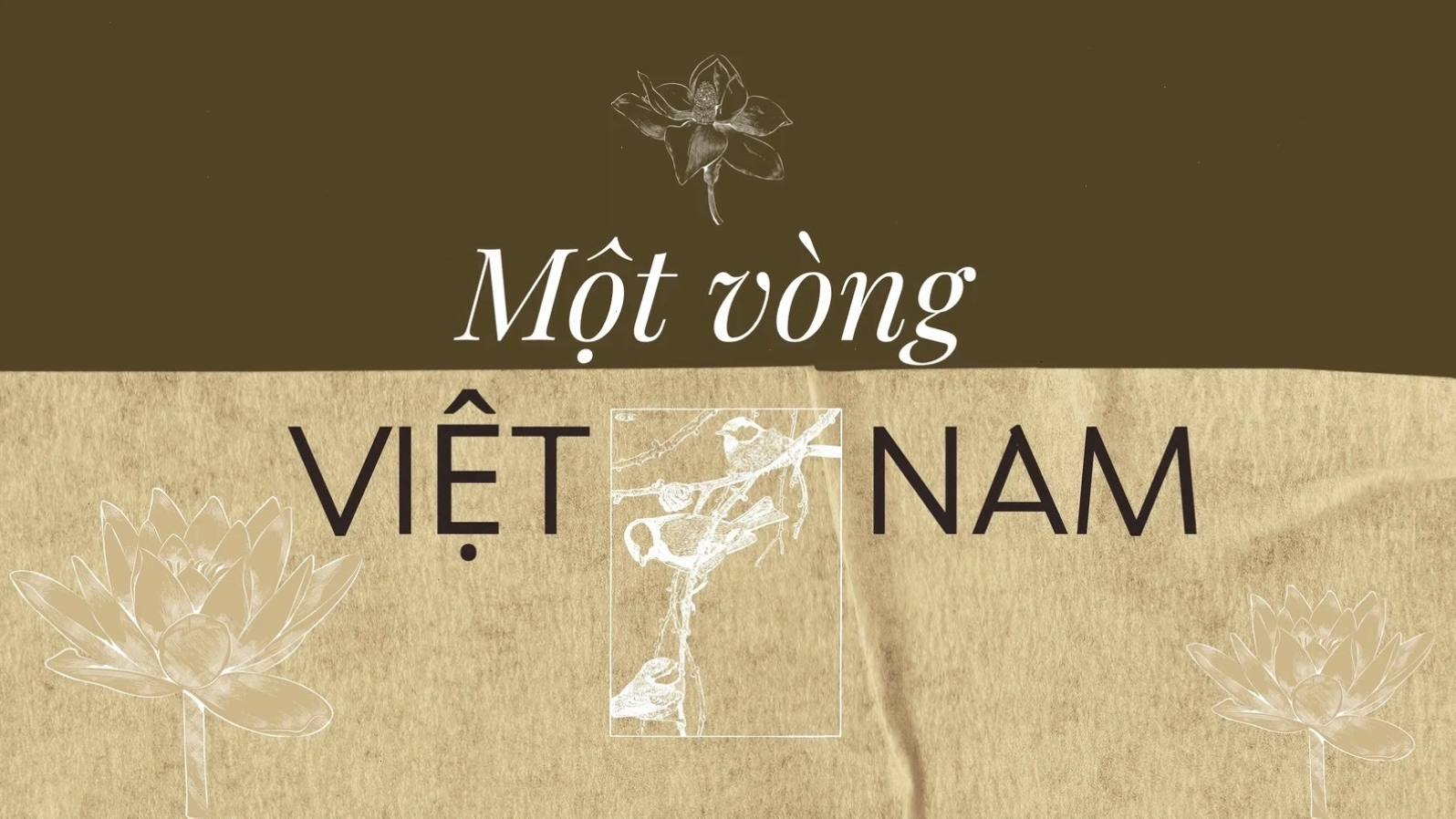 Hình nền nhật ký du lịch Việt Nam gam màu nâu trắng tối giản