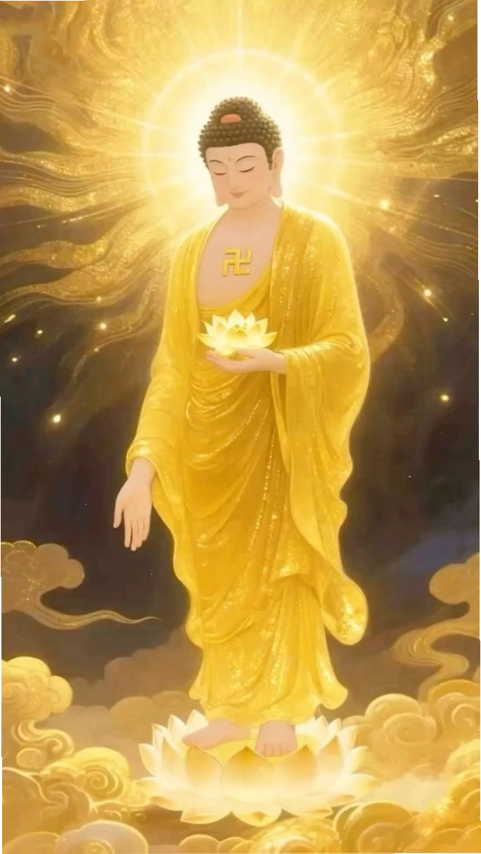 Hình nền Phật Di Lặc vẽ theo phong cách truyền thống