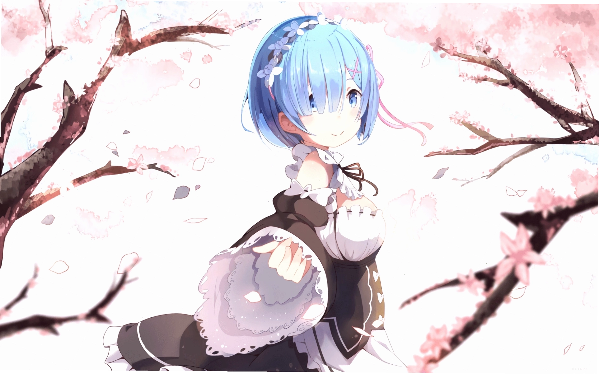 Hình nền Rem và Subaru trong Re:Zero, biểu tượng tình yêu và sự gắn kết