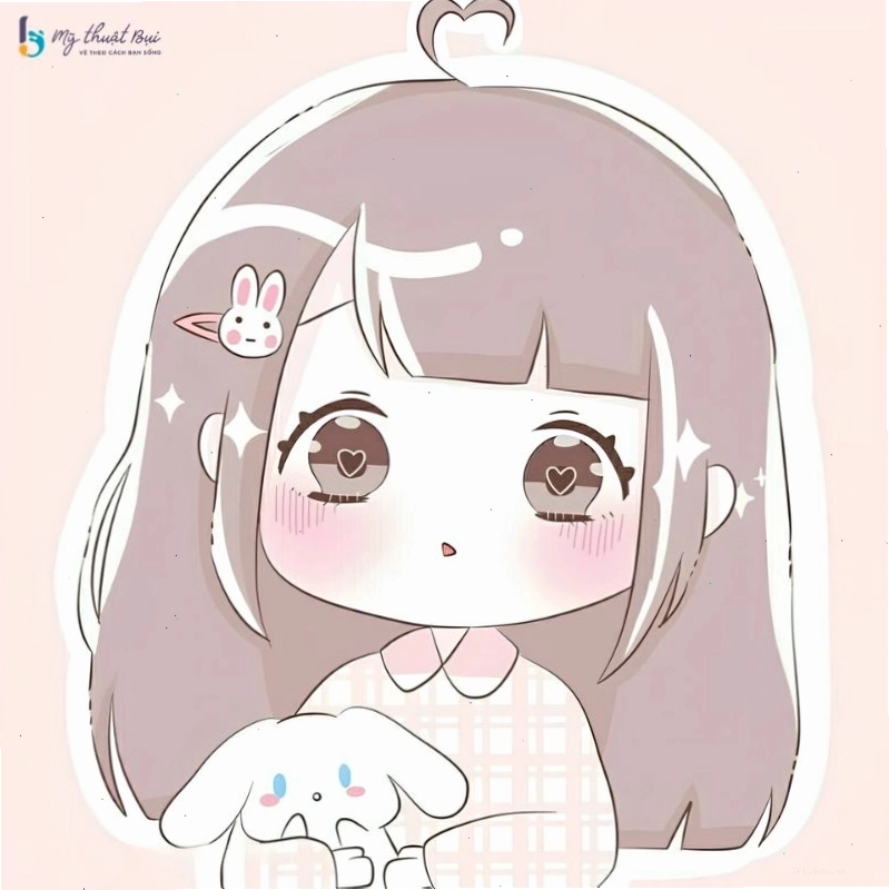 Hình vẽ Chibi một chú gấu bông dễ thương