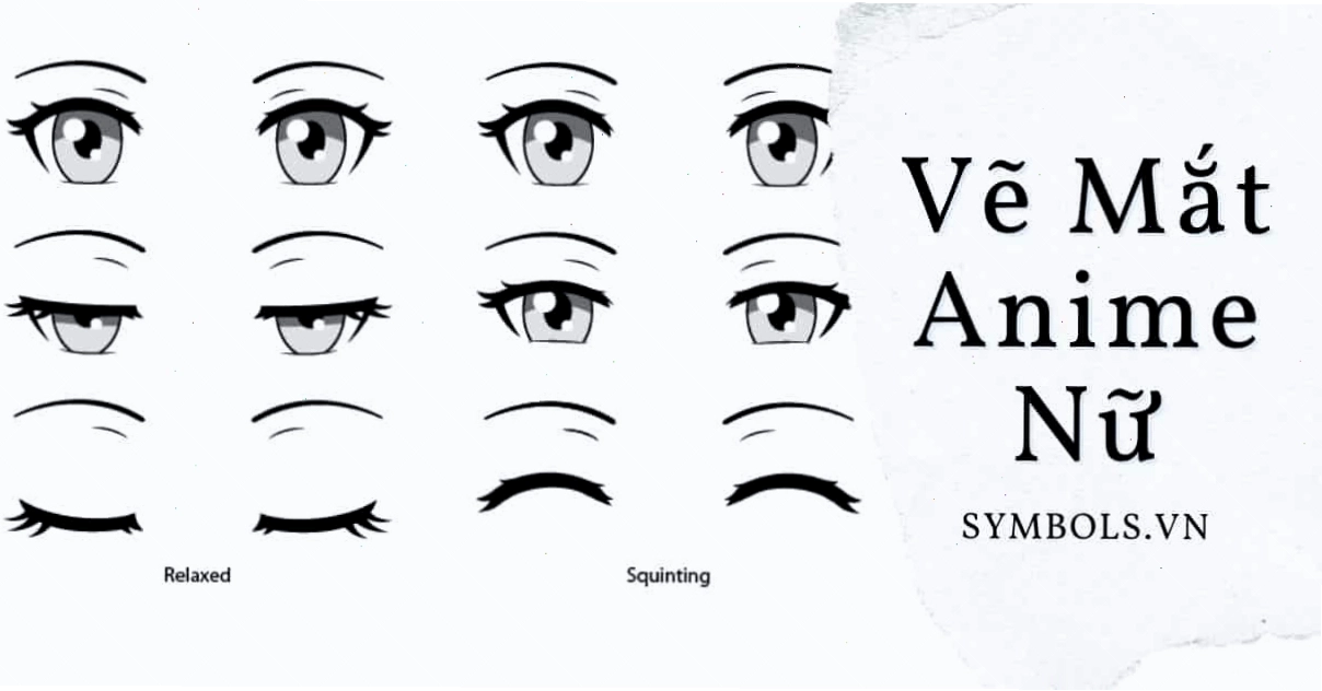 Hướng dẫn vẽ mắt anime nữ đầy tính sáng tạo