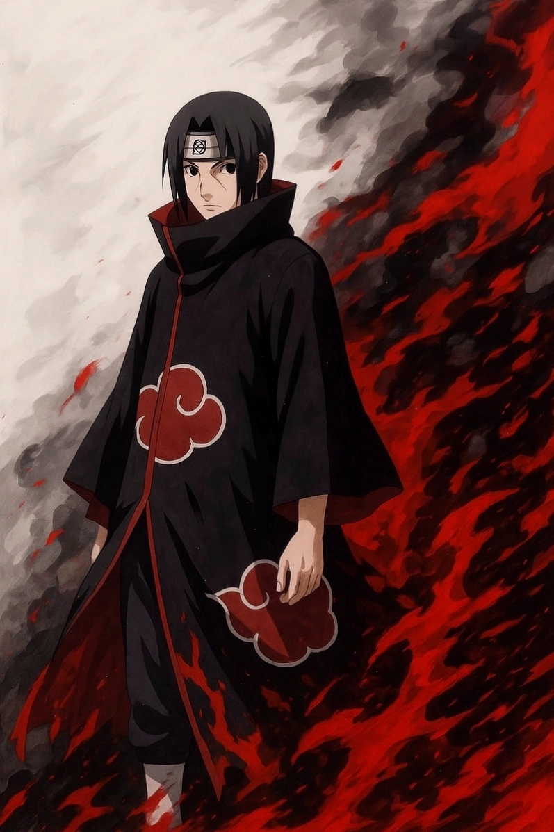 Itachi Uchiha với vẻ mặt trầm tư