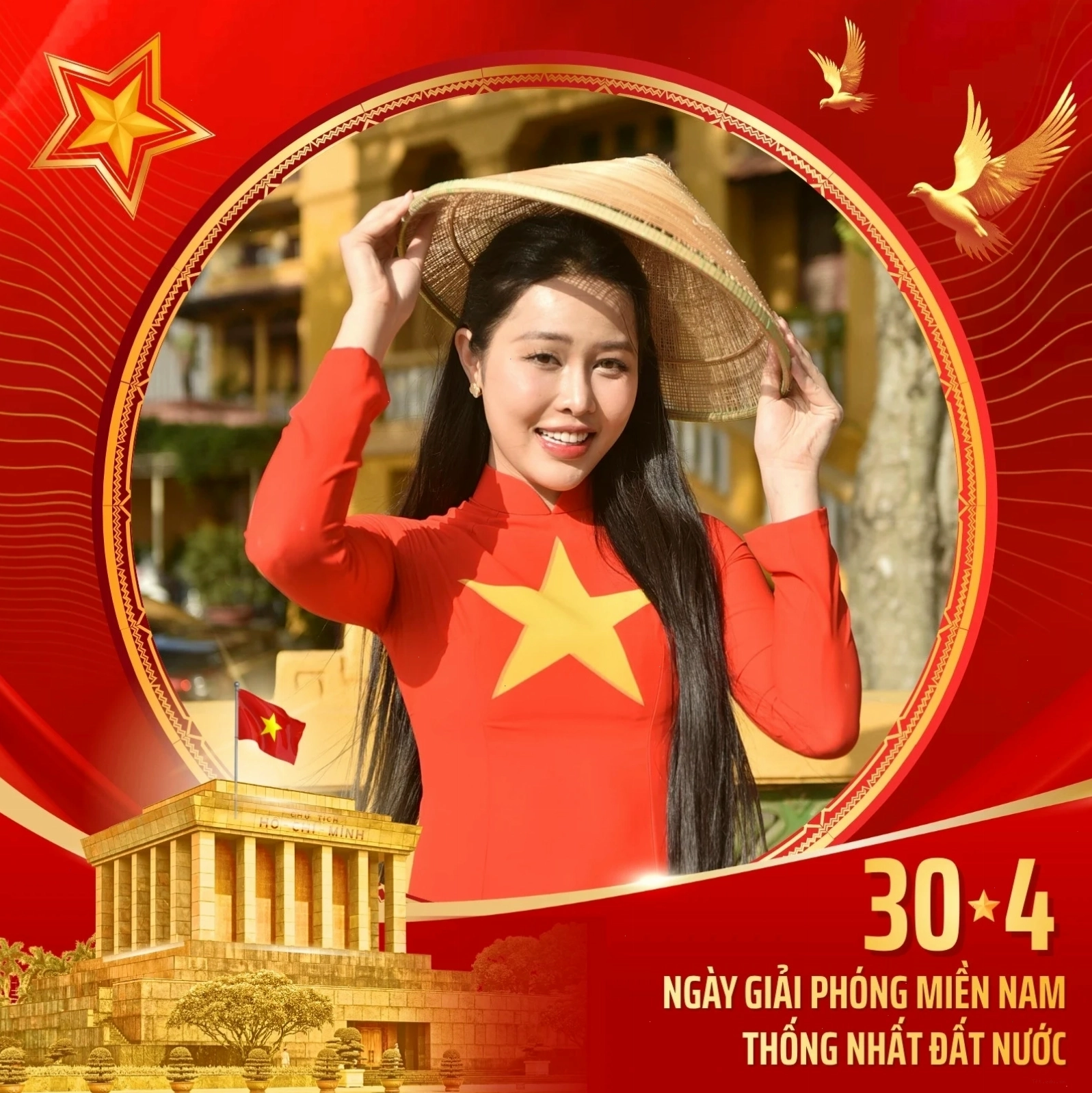 Khung hồ sơ Facebook kỷ niệm Ngày Thống nhất 30/4