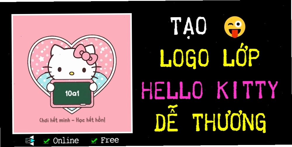 Mẫu logo lớp ấn tượng với sự kết hợp của nhiều yếu tố thiết kế