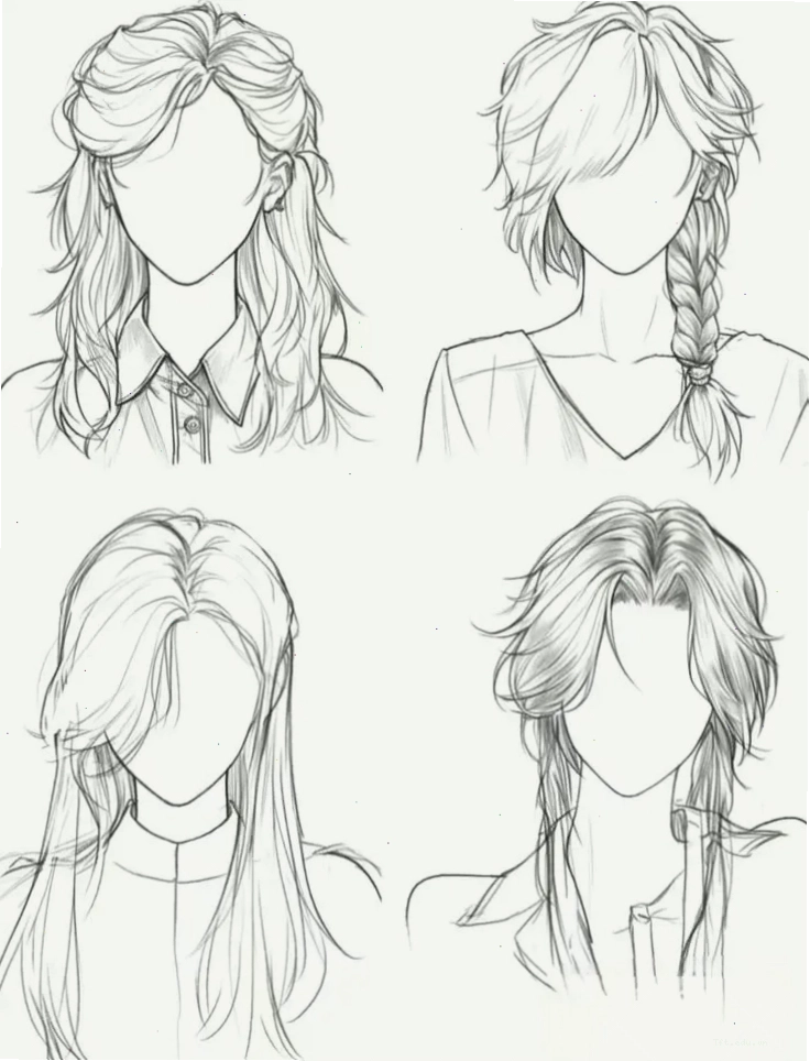 Mẫu tóc anime nữ dài với lọn tóc to và dày tạo vẻ ngoài mạnh mẽ