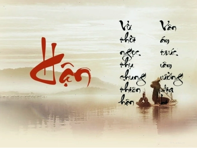 Mẫu tranh chữ Hận nghệ thuật với đường nét ấn tượng
