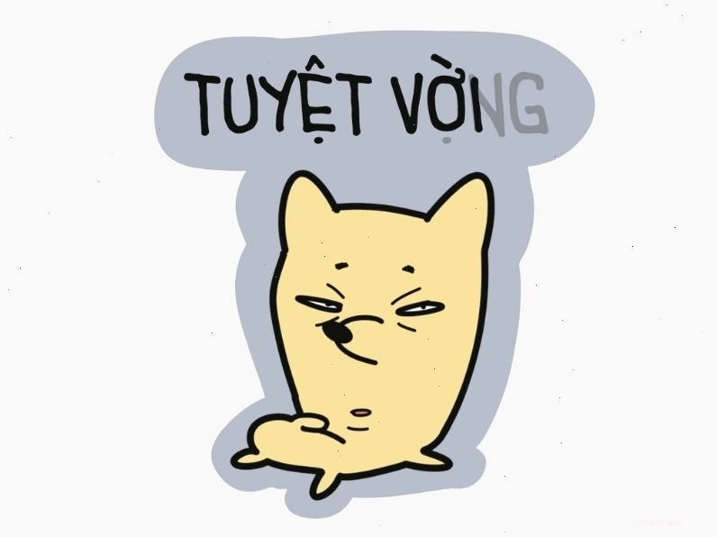 Meme avatar hài hước thể hiện cảm xúc trái ngược