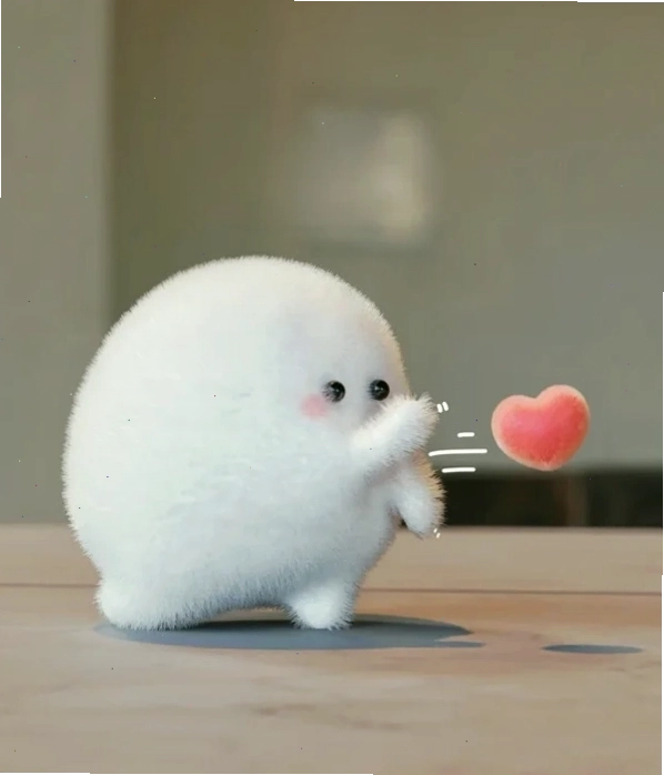 meme bắn tim với nhân vật hoạt hình ngộ nghĩnh