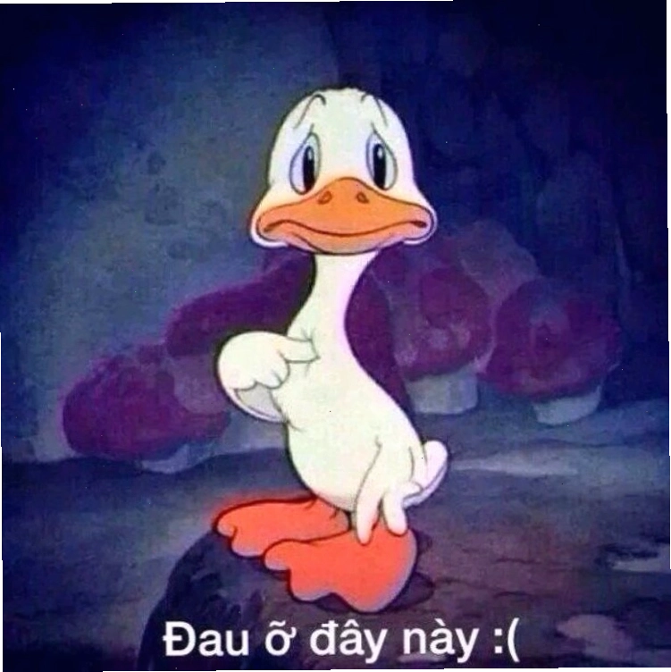Meme trái tim nhói đau