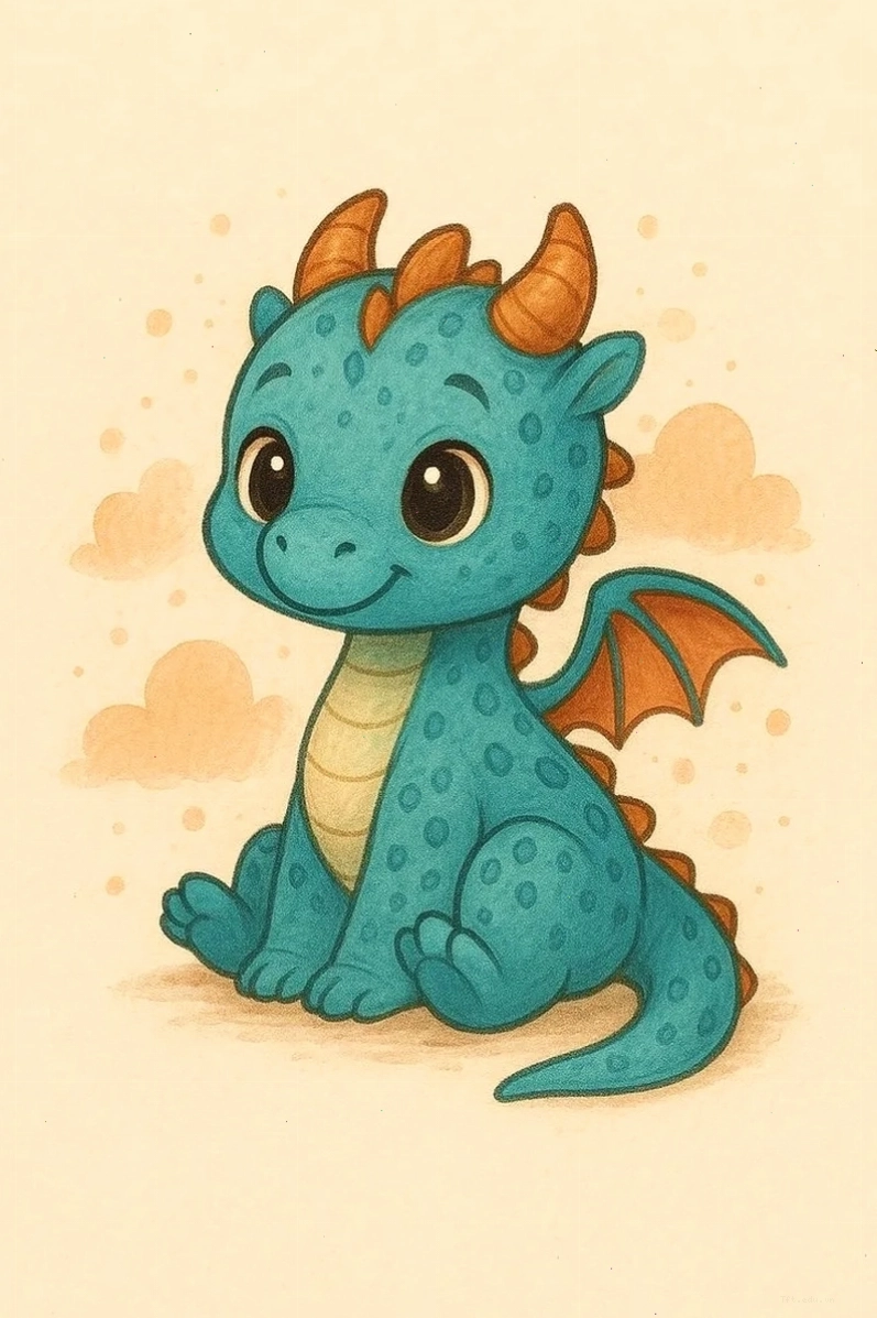 Ngắm hình ảnh rồng chibi cực kỳ đáng yêu