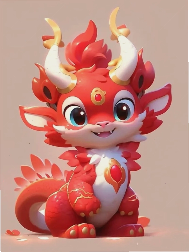 Ngắm nhìn rồng chibi anime đầy cá tính
