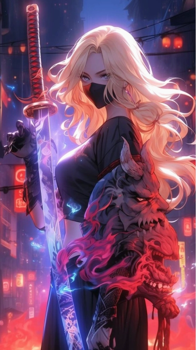Nhân vật anime nam với trang phục cầu kỳ trong hình nền 4K