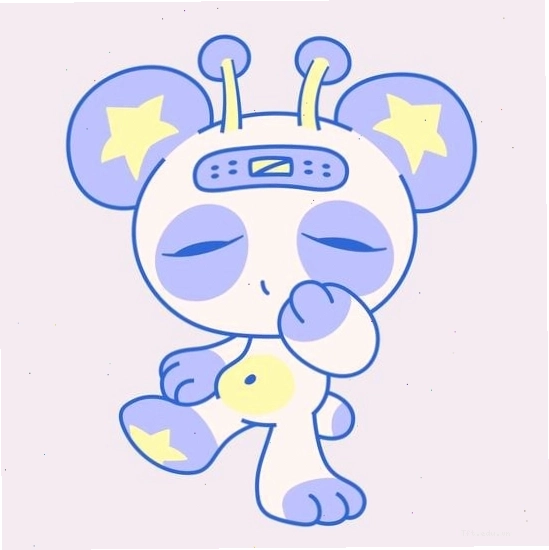 Nhân vật anime nữ chibi hình người ngoài hành tinh dễ thương